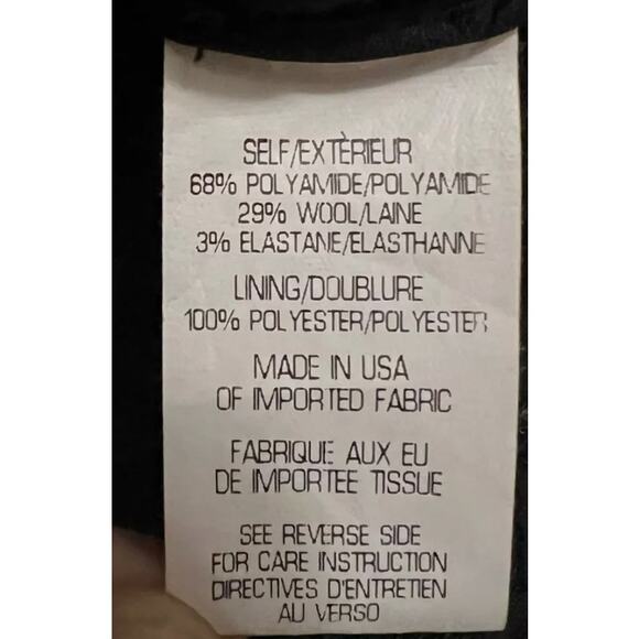 THEORY Black Izelle Charismatic Jacquard Geometric Pants Business Office Size 4 - Picture 12 of 13